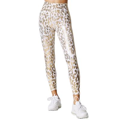 China 2021 Breathable Hot Selling Skinny Stretch Leopard Print Yoga Pants Leggings Women Workout Yoga Pants Gaiters for sale