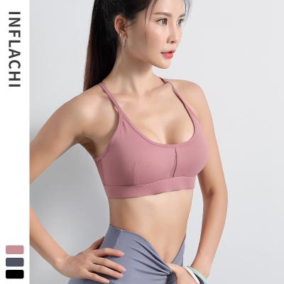 China Breathable Women Sports Bra Ladies Fitness Sportswear Gym Yoga Sports Bra High Print for sale