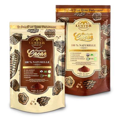 China Logotipo personalizado Alimentos industriales Mylar Bolsa de cremallera de pie para embalaje de pan orgánico en venta