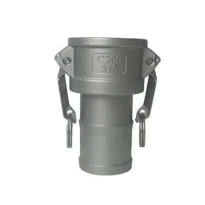 China SS 316 304 Camlock Reducer Coupling , Self Locking Camlock Fittings Customized Simple Structure for sale