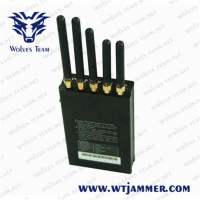 China 8 Meters GPS WiFi 5 Antenna Portable Signal Jammer for sale