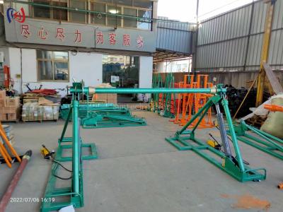 China Detachable 100KN Cable Reel Stand Cable Drum Reel Cable Roller Stand To Release Wire for sale