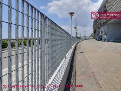 China Steel Grating Fencing | 25X3mm flat bar | 60X150mm hole | High 1.5m | Width 2.5m | HeslyGrating China factory for sale