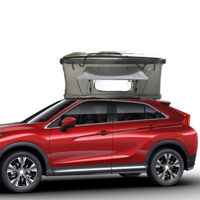 China Straight Tying Type WILDSROF Rooftop Camping 1-2 Person Awning POP UP Top Tent Shell Car Rooftop ABS Car Roof Top Tent for sale