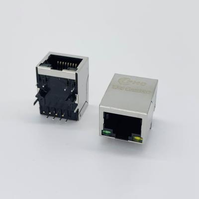 Китай RMS-001L-08A0-GY-6G 10/100Base-TX магнитное RJ45 Джек продается