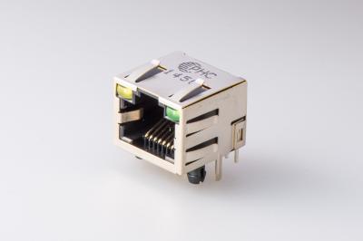 중국 보호한 RJ45 모듈라 잭 8P8C는 도금된 LED 금을 가진 항구를 골라냅니다 판매용