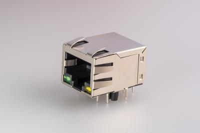 Cina Porti di Jack 10P10C 1 di Ethernet di 90 gradi RJ45 e connettore magnetico integrato in vendita