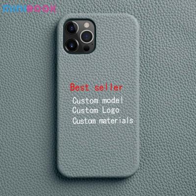 Chine Logo personnalisé étui de téléphone en cuir authentique pour iPhone 14 Pro Max à vendre