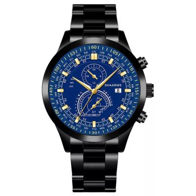 China Non-specific metal alloy quartz watches for men's promotional silver gold bracelet male analog casual watches factory wholesale for sale