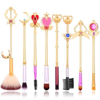 China 8pcs Silky Soft Sailor Moon Makeup Brushes Set Professional Cosmetic Brush Set Makeup Brush Set for sale