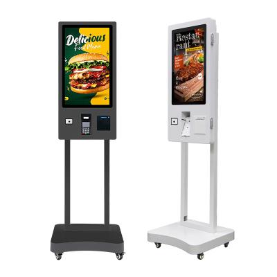Cina Chiosco self service Cashless nero pieno a 32 pollici con pagamento con carta di credito in vendita