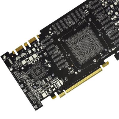 Chine 6 couches d'or à doigts Fr4 multicouche PCB DIY Board Fabricant de PCB noir à vendre