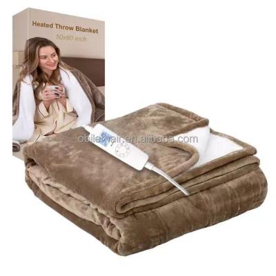 China Household:Appliance Throw - Soft Fleece Electric Blanket 9 Heat Settings Heating Blanket with Time Settings Heated Blanket for sale