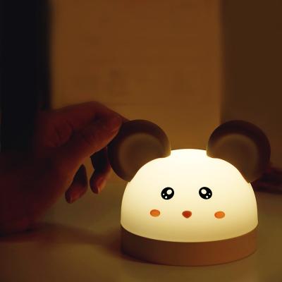China Silicone Cartoon Sleep Smart Alarm Clock With Night Light White Noise Sleep Trainer for sale