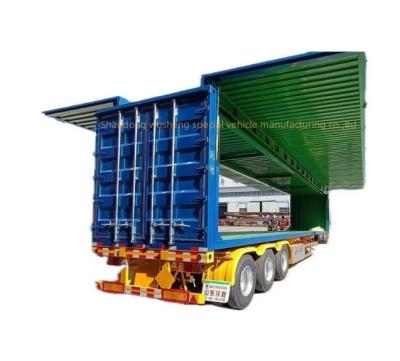 Chine Suspension mécanique/aérienne 3 essieux Semi-remorque pour le transport logistique de marchandises à vendre