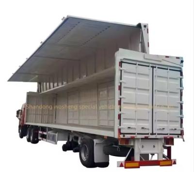 Chine 2 3 4Axes Murs latéraux hydrauliques à volet ouvert camion camion semi-remorque pour charge lourde à vendre