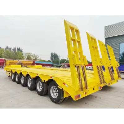 Chine Woshang Mading Excavateur à plusieurs essieux de direction Équipement lourd, chargeur bas, semi-remorque basse pour camions à vendre
