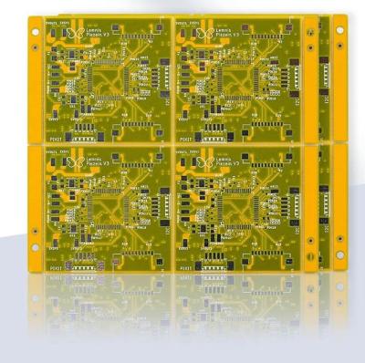 China PCBA sin plomo amarillo SMT fabricación Tin Spraying Process del PWB de 6 capas en venta