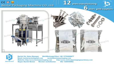 China Hardware accessories packaging machine with six counting hoppers for sale