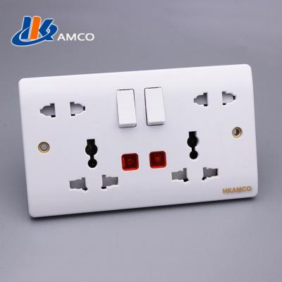 China Residential / General Purpose Bakelite Dual 5pin Switch Socket for sale