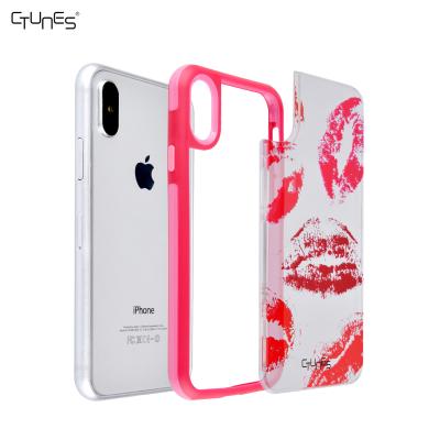 China Pink IPhone X Bumper Case for sale