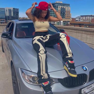 China Cyber Y2k Goth Viable Modeled Black Women's Denim Streetwear Jeans Women's Jeans Wind Pants Purple Autumn 2021 for sale