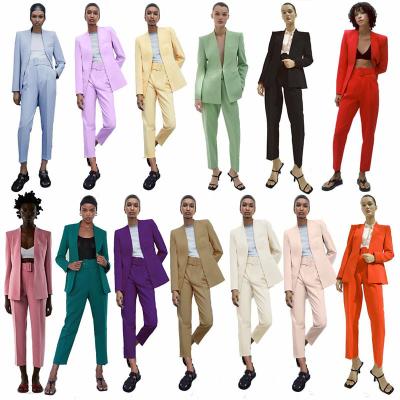 China 2022 Anti-wrinkle Star Model Style Temperament Collect Waist Chalaza Suit Profession Casual Suit For Women Daily Wear Or Office for sale