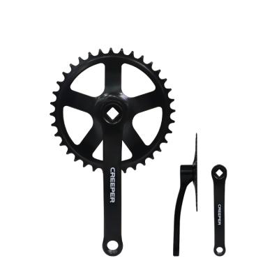 China Kids Bikes SNEAKER Brand Iron CNC Machined Bicycle 36T Sprocket 170mm Crank Road Bike Single Speed Crankset for sale