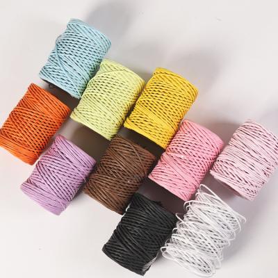 Китай Железная проволока 2 мм бумажная веревка эко DIY Скрученная бумажная веревка биоразлагаемая продается