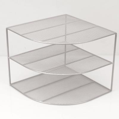 China Multi-functional Multi Layer Metal Kitchen Storage Basket Rack Household Vegetable Sundries Rack Space for sale