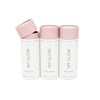 China Recyclable Cylindrical Paper Tube Custom Packaging Glow Packaging Cardboard Tube Biodegradable for sale
