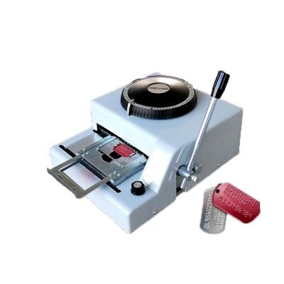 Cina Intervallo di caratteri di 1/7 pollice 72 lettere Dog Tag ID Metal Tag Punching Machine Embossing Machine in vendita