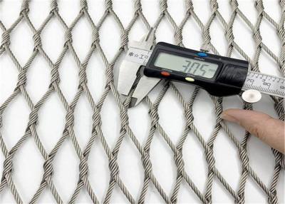 中国 ダイヤモンドの穴7 x動物園の塀のための19 1.5MMのステンレス鋼 ロープの網 販売のため