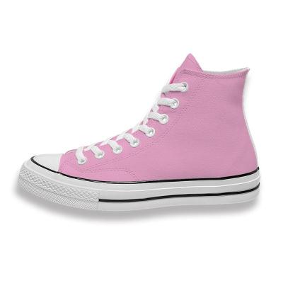 China Cushioning Adult Custom Made Lightweight High Top Casual Cool Sneakers Printed Canvas Men's and Women's Canvas Shoes for sale