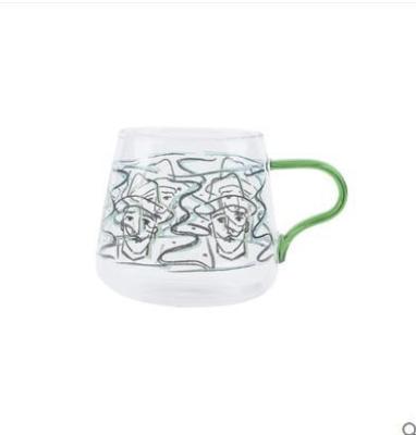 China Contemporary Classic High-end Simple Glass Family Borosilicate Juice Drinks Milk Glass Mug for sale