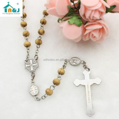 China Nature Religious Wood Beads Rosary Prayer Beads for sale