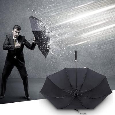 China Modern Black Golf Umbrella Automatic Opening And Closing Waterproof Durable Custom Logo Umbrella for sale