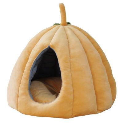 China Viable Warm Closed Deep Sleep Cat Litter Winter Ger Pumpkin Large Dog Kennel for sale