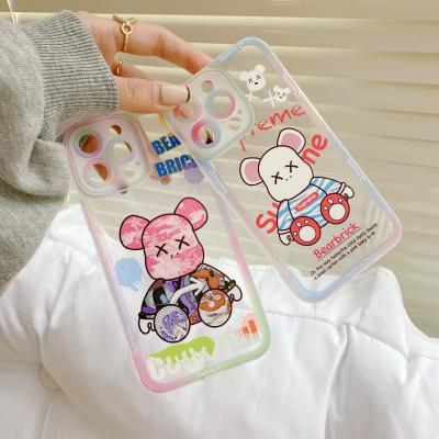 China New shockproof cell phone case for i max 11 pro phone case for iphone 12 max pro soft transparent tpu cartoon cellphone cute case for sale