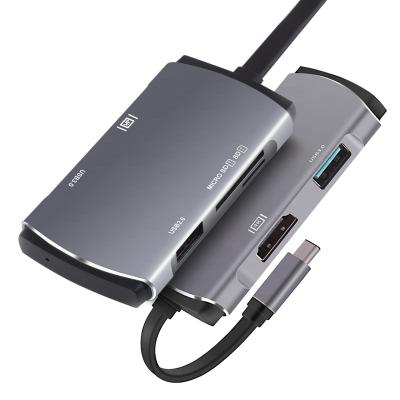 China High Speed Multifunction USB3.0 Expansion Dock USB / Type-C Five-in-One Hub Accessories 4K HD for sale
