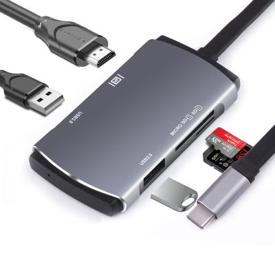 China High Quality USB USB3.0/Type-C High Speed Interface Docking Station 5-in-1 Hub Multifunctional Accessories 4K HD for sale