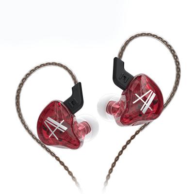 China Powerful Stereo Bass Hot CCA CA2 1 Dynamic High Fidelity Bass Earbuds In Ear Monitor Headphones Sport Noise Canceling Headset 3.5mm 2 PIN Red KZ Edx for sale