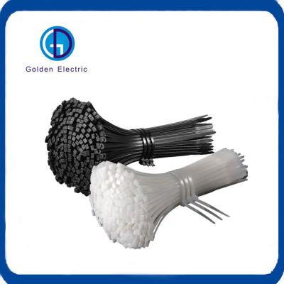 Cina Cable Tie PA66 auto-bloccante bianco personalizzato con certificazione RoHS in vendita