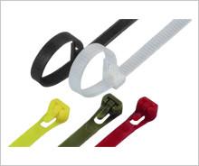 China Bridas de plástico industriales liberables de nylon coloridas para los cables de transmisión que embalan en venta