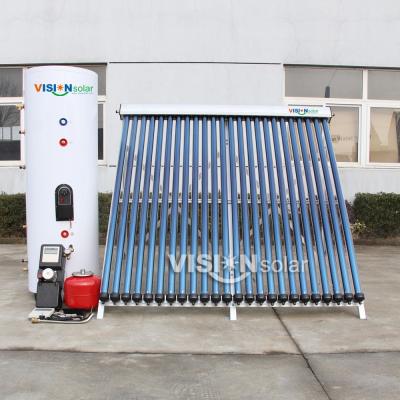 China Outdoor Domestic Heat Pipe Collector Pressurized Antifreeze Split Solar Water Heaters for sale