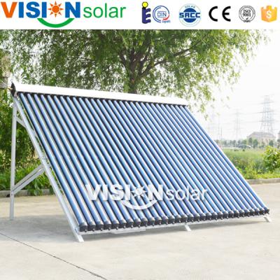 China Manifold Solar Thermal Water Heater Aluminum Alloy Shell Heat Pipe Collector for sale
