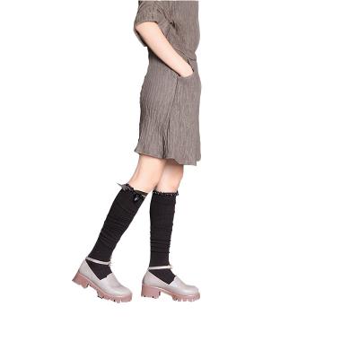 China Women Indoor and Outdoor Fashionable Casual Socks Wholesale Cotton Stockings Bowknot Socks Women's Sexy Dance Thigh High Tie Knee Socks for sale
