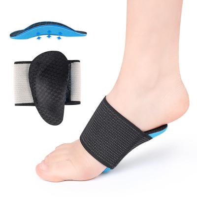 China EVA Sports Foot Pad Men Invisible and Women Foot Arch Support Half Flat Protection Inside and Outside Eight-character Orthopedic Insole for sale