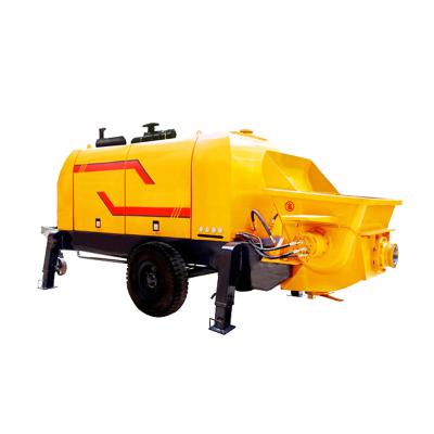 China Construction works 40m3/h HBTS40 Trailer-mounted small portable stationary concrete pump for sale