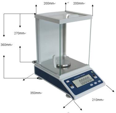 Chine Digital 0.0001g 200g Digital pesant l'équilibre pour le laboratoire à vendre